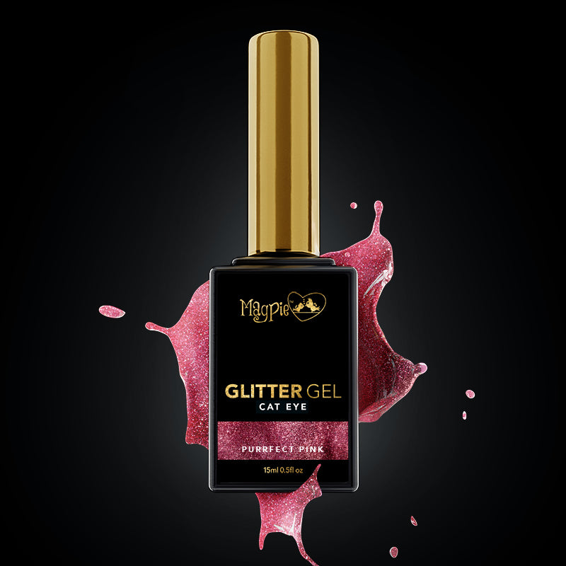 Purrfect Pink Gel Polish - Cat Eye