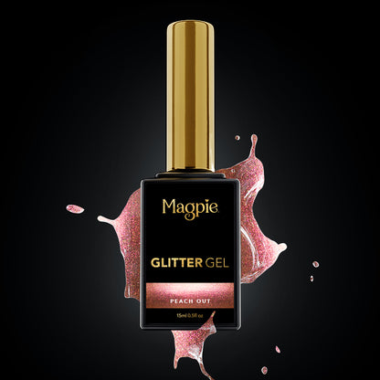 Peach Out Glitter Gel