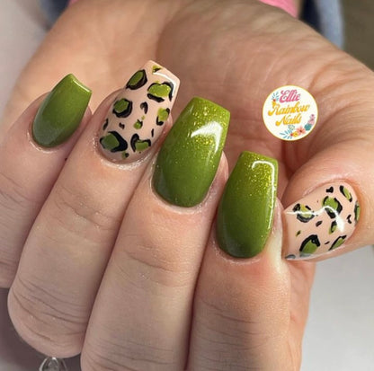 Heather Green Gel Color