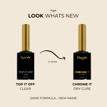 CHROME IT - No Wipe Top Coat , CLEAR (formerly Top It Off)