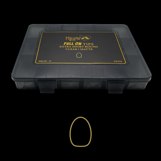 Full On Tips - Extra Short Round, matte