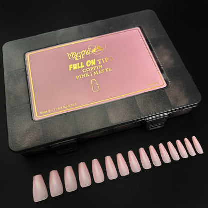 Clearance Full On Tips - Pink Coffin