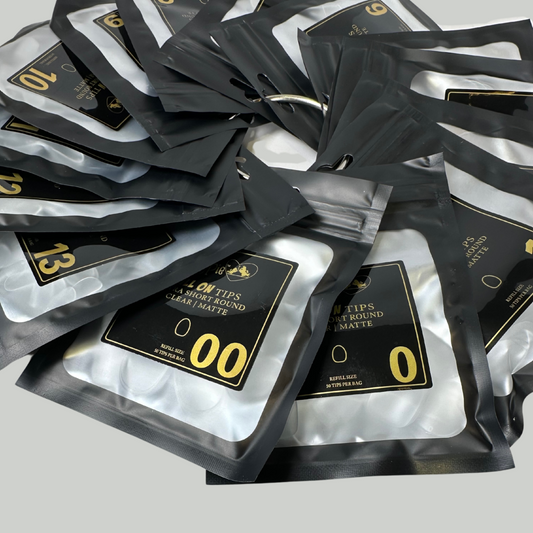 REFILL Full On Tips - Extra Short Round, matte