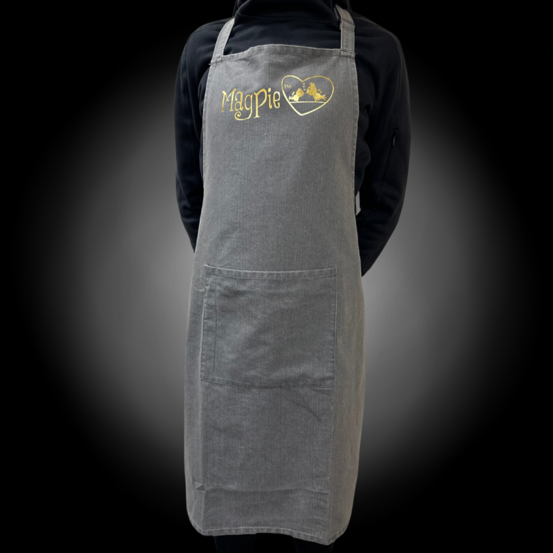 Magpie Apron - Grey Demin