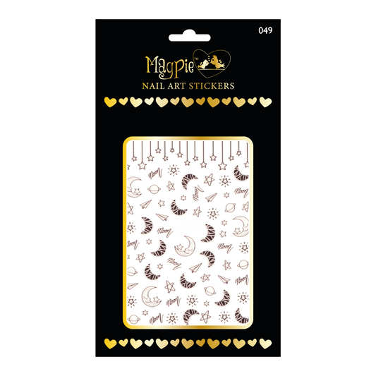 Sticker #49 - Nighttime Moons, Rose Gold