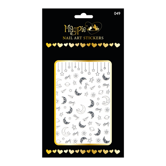 Sticker #49 - Nighttime Moons, Silver