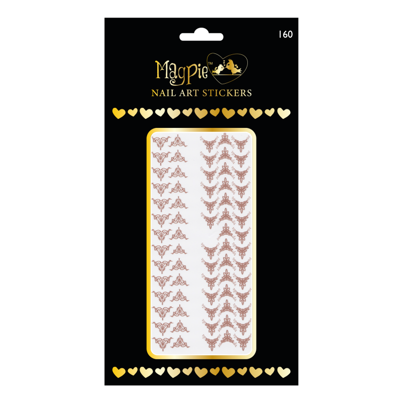 Sticker #160 - Fleur de Lis style, Rose Gold