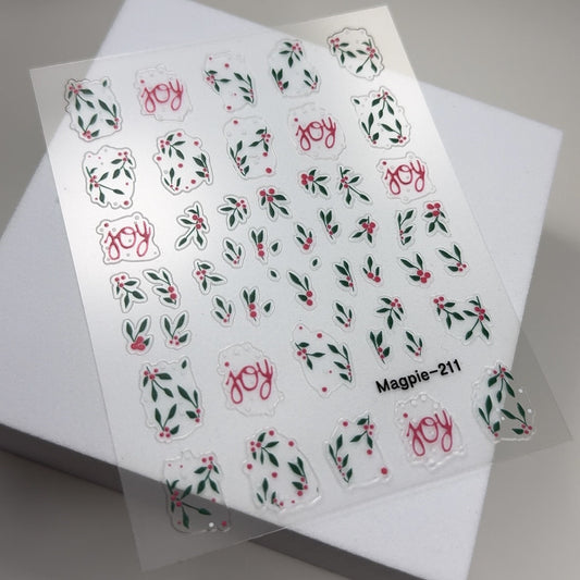 Sticker 211 - Christmas holly