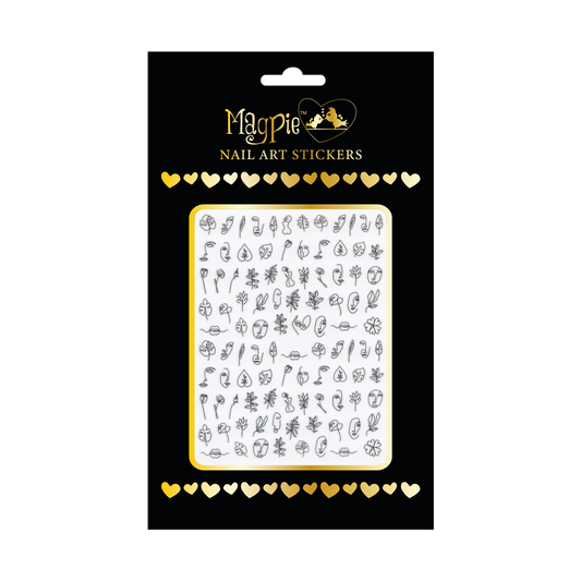 Sticker #73 - Modern Floral and Faces