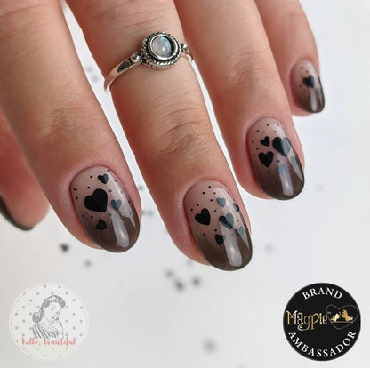 Hearts Black - Stacker Pot