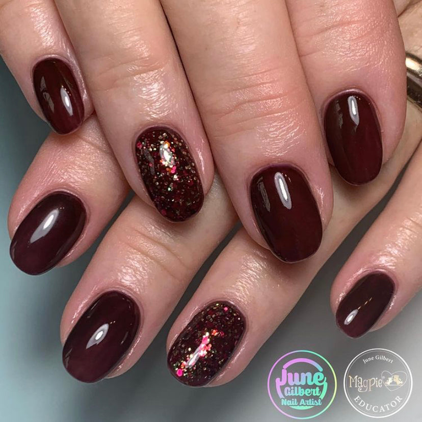 dark gel nail designs