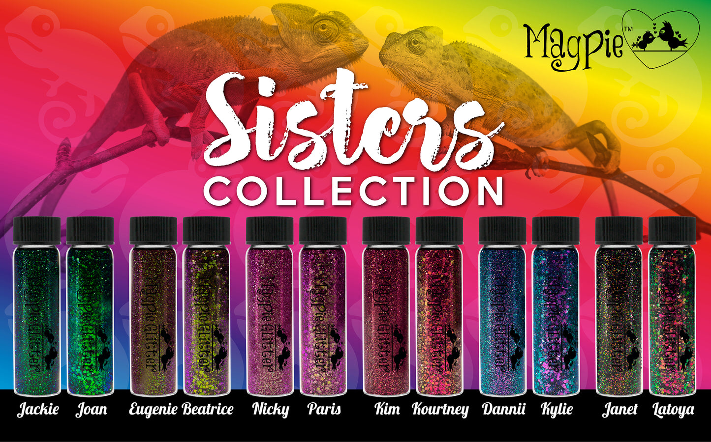 Load image into Gallery viewer, Sisters Glitter Collection 2019
