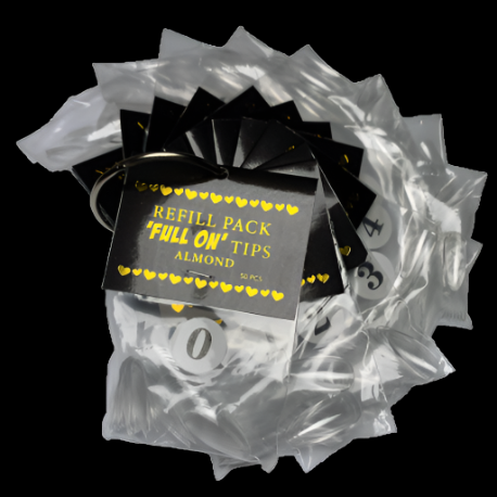 Clearance Full On Tips Refills - ALMOND, size 0