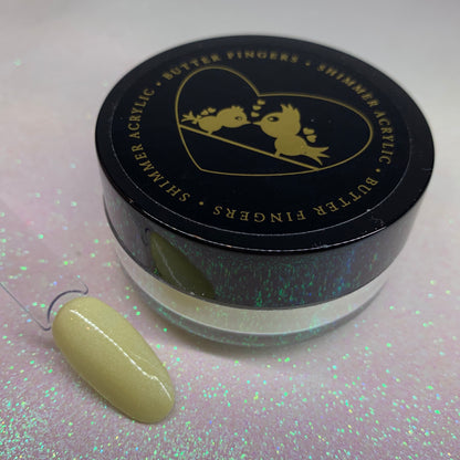 Butter Fingers Shimmer Acrylic Powder, 7g pot