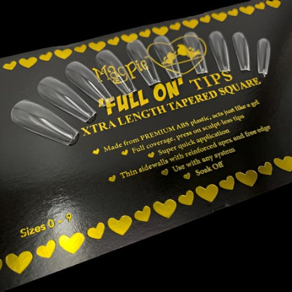 Clearance Full On Tips - XTRA LENGTH TAPERED SQUARE