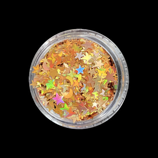 Gold Holo Moon & Stars - Stacker Pot