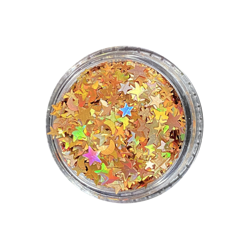 Load image into Gallery viewer, Gold Holo Moon &amp;amp; Stars - Stacker Pot
