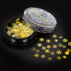 Gold Snowflake Slices