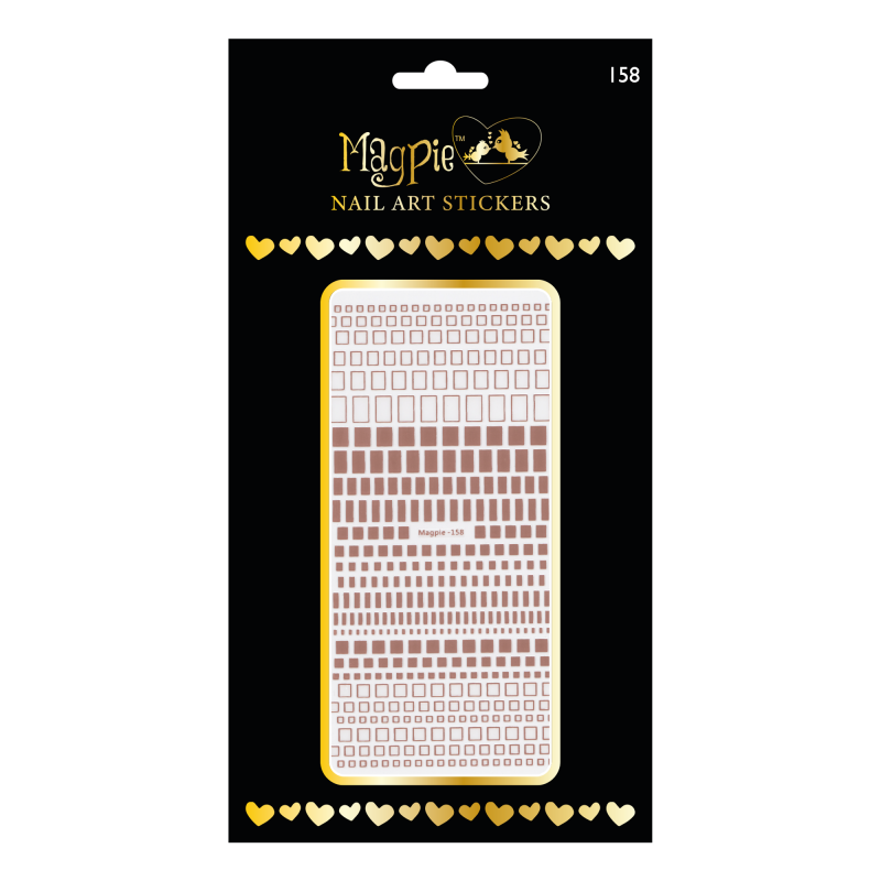 Sticker 158 - Squares and Rectangles, multiple colors