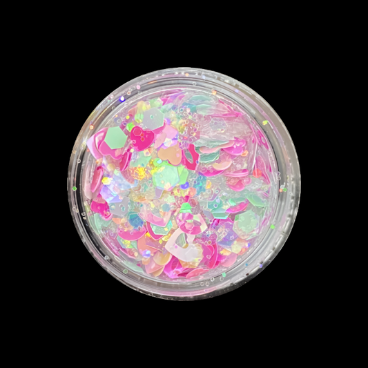 Pink Heart Confetti - Stacker Pot