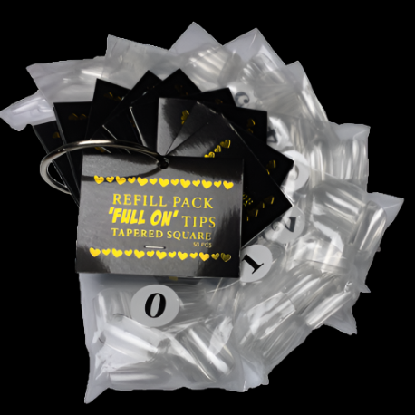 Clearance Full On Tips Refills - TAPERED SQUARE, size 0
