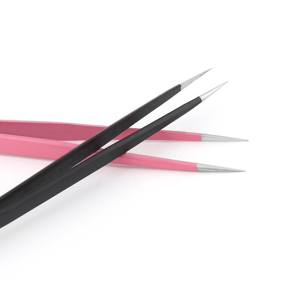 Load image into Gallery viewer, Straight Fine Point Tweezers - Silicone End
